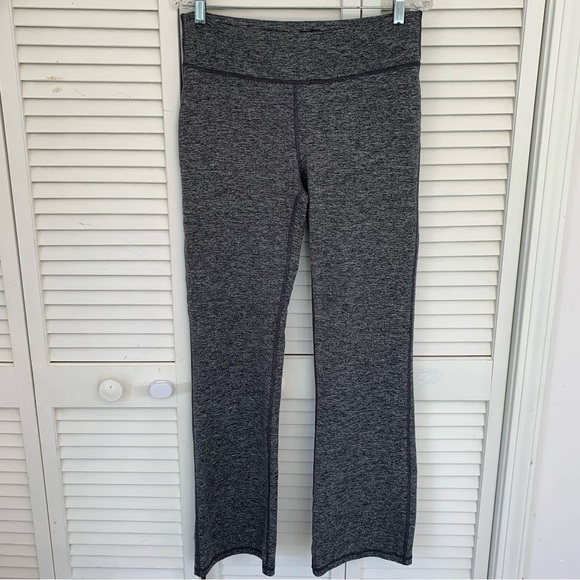 Aerie Pants Gray Pull On Bootcut Stretch Women Large Yoga Workout Gym Activewear - Picture 1 of 11